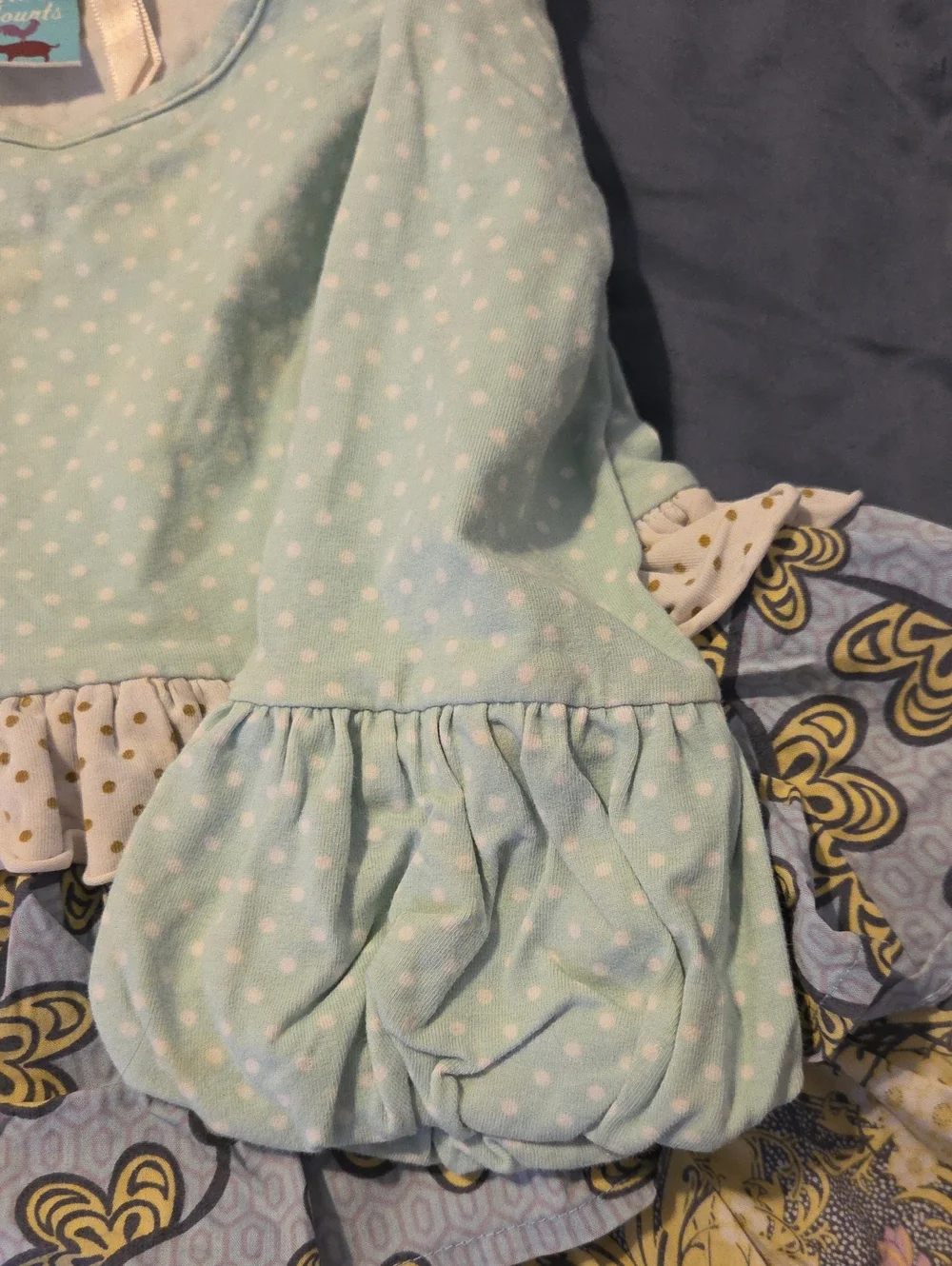 Matilda Jane Girls' Mint Polka Dot Ruffle Set